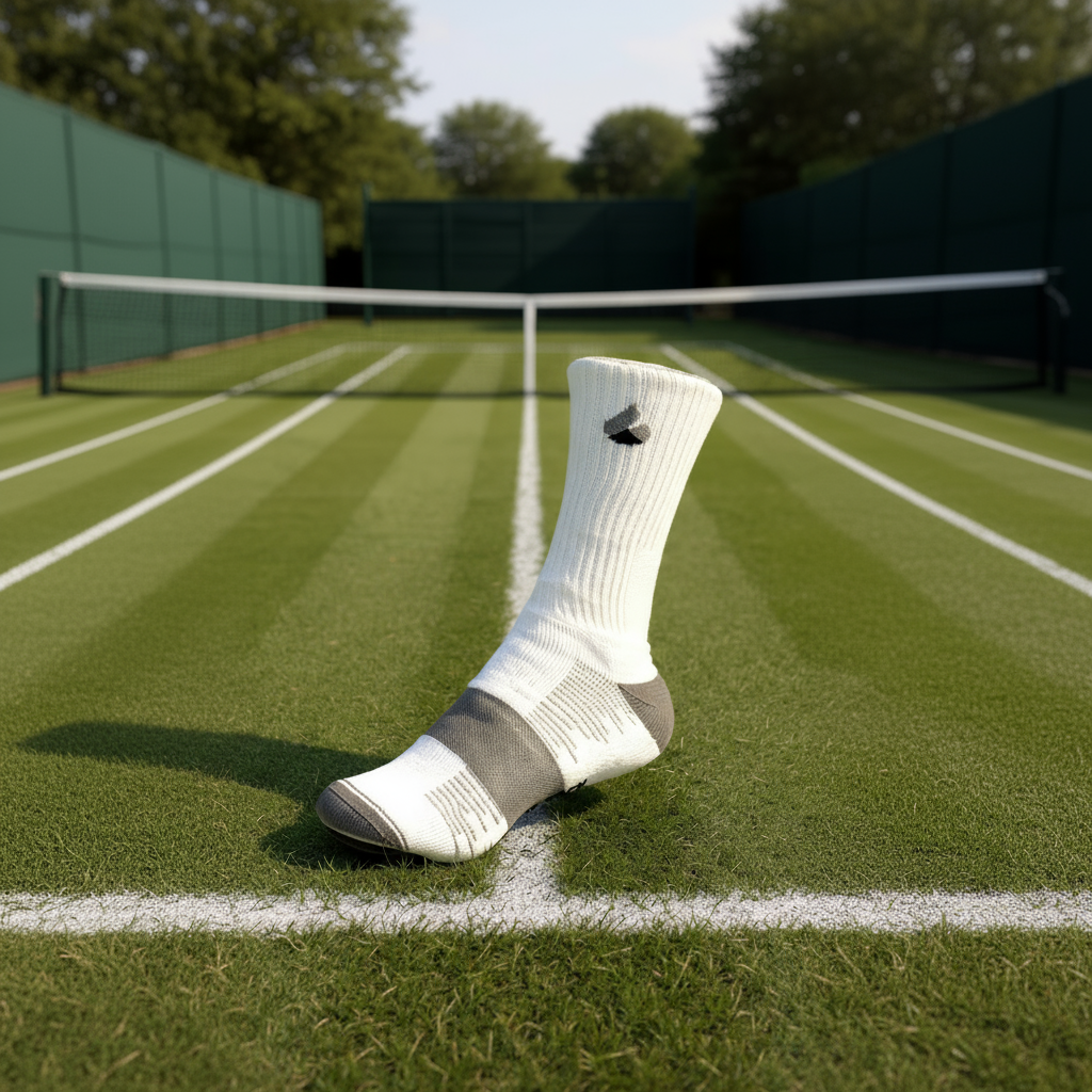 Tennis Socks Crew White/Grey